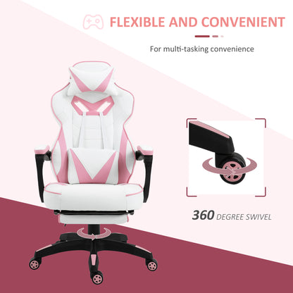 Vinsetto Racing Gaming Chair with Footrest