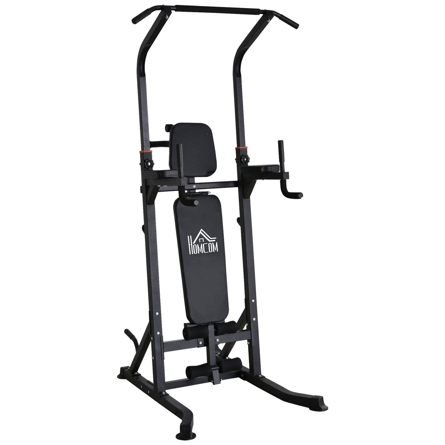 Homcom Adjustable&Folded Dip Stands Multi-Function Pull-ups Sit-ups