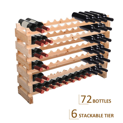 Homcom Stackable Wine Rack