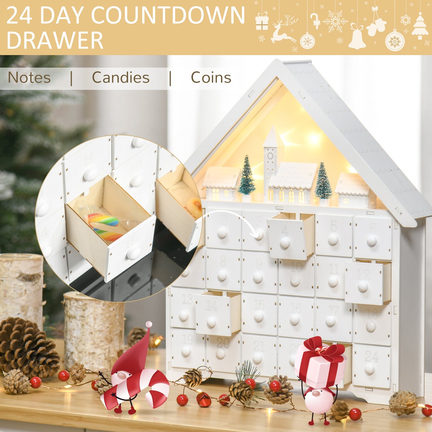 Homcom Christmas Advent Calendar