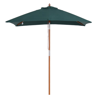 Outsunny 2m x 1.5m Garden Parasol Umbrella with Tilting Sunshade Canopy