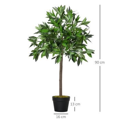 Outsunny Set of 2 Artificial Bay Laurel Trees