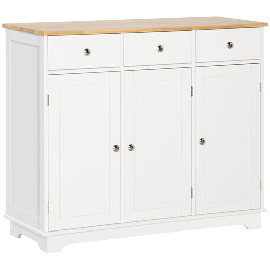 Homcom Modern Sideboard with Rubberwood Top