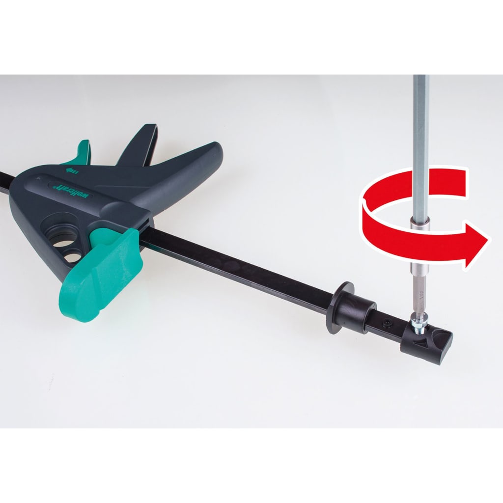 Wolfcraft Work Table Clamp PRO 65-150-W Black and Green