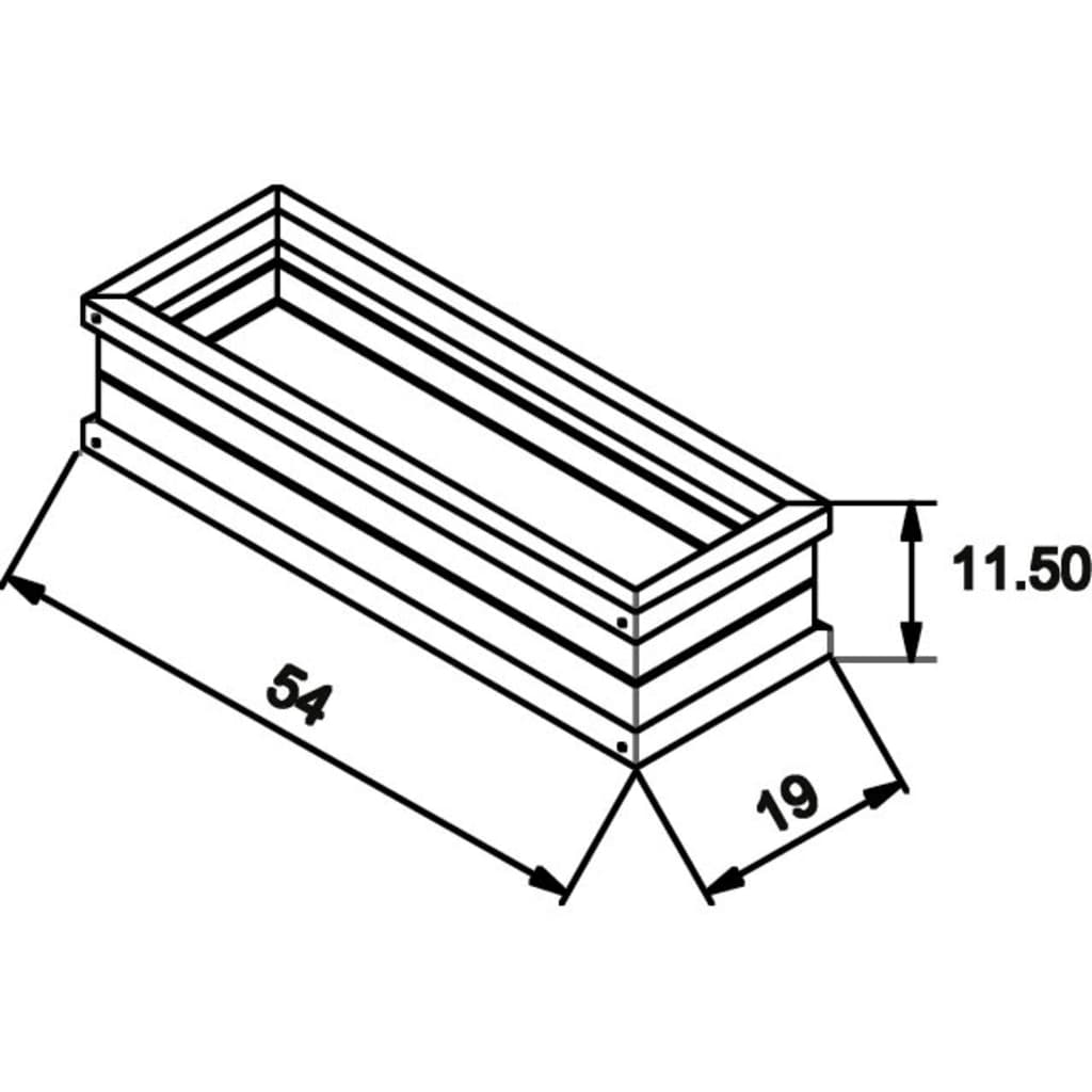 AXI Flower Box for Playhouse Grey and White