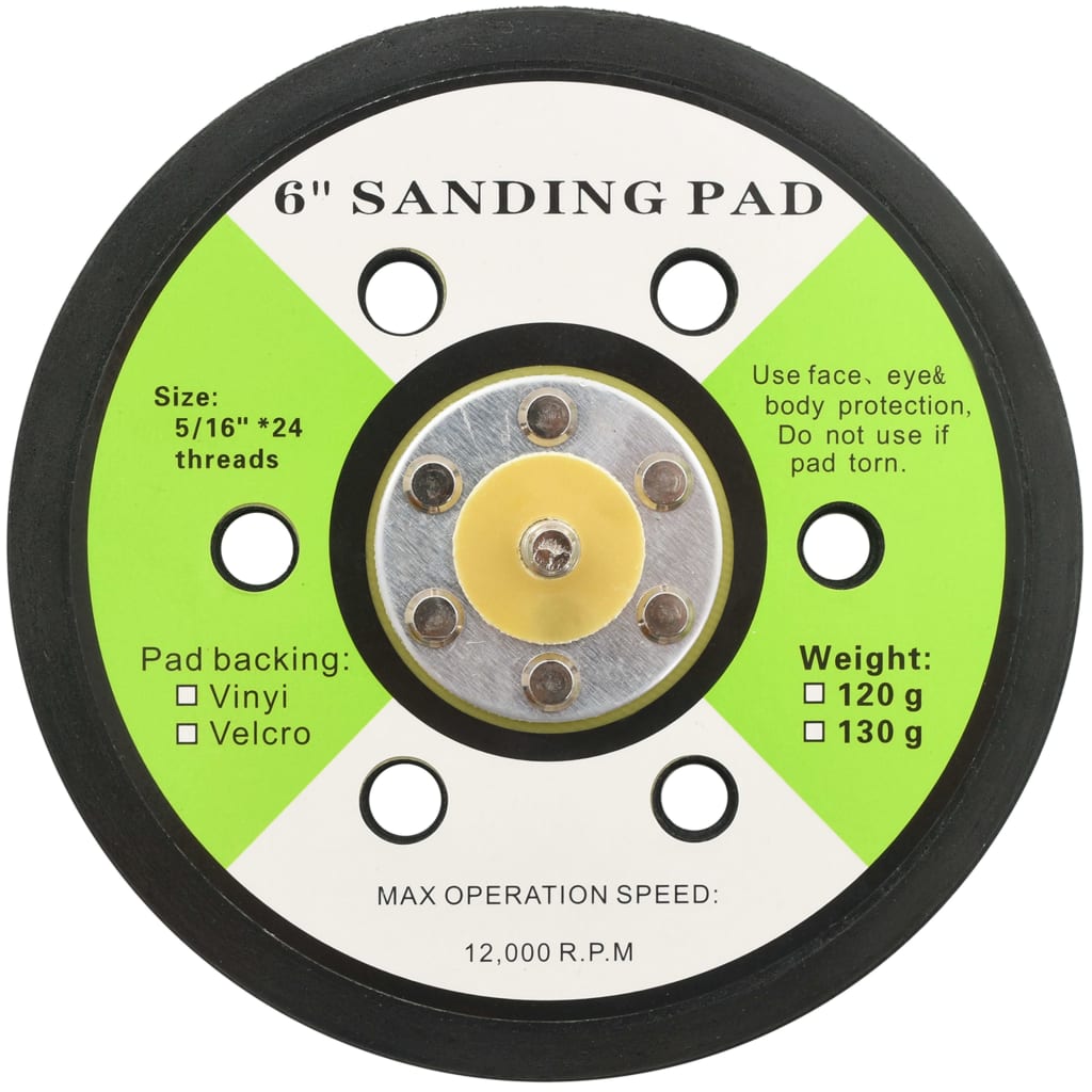 Sanding Pads with 6 Holes 3 pcs 15 cm