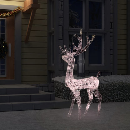 Acrylic Reindeer Christmas Decoration 140 LEDs 120cm Warm White