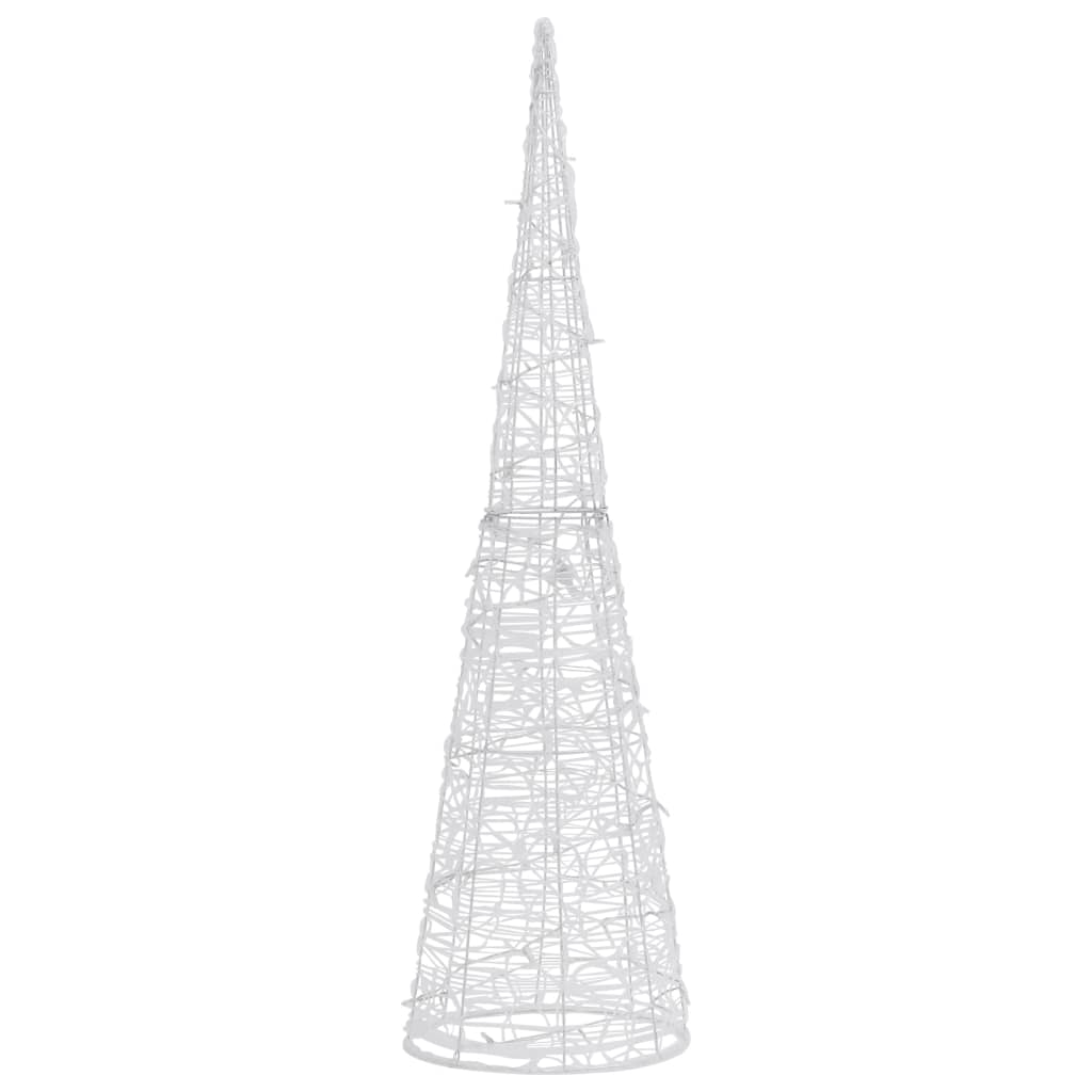 Acrylic Decorative Pyramid LED Light Cone Blue 90 cm