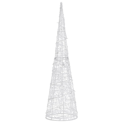 Acrylic Decorative Pyramid LED Light Cone Cold White 120 cm
