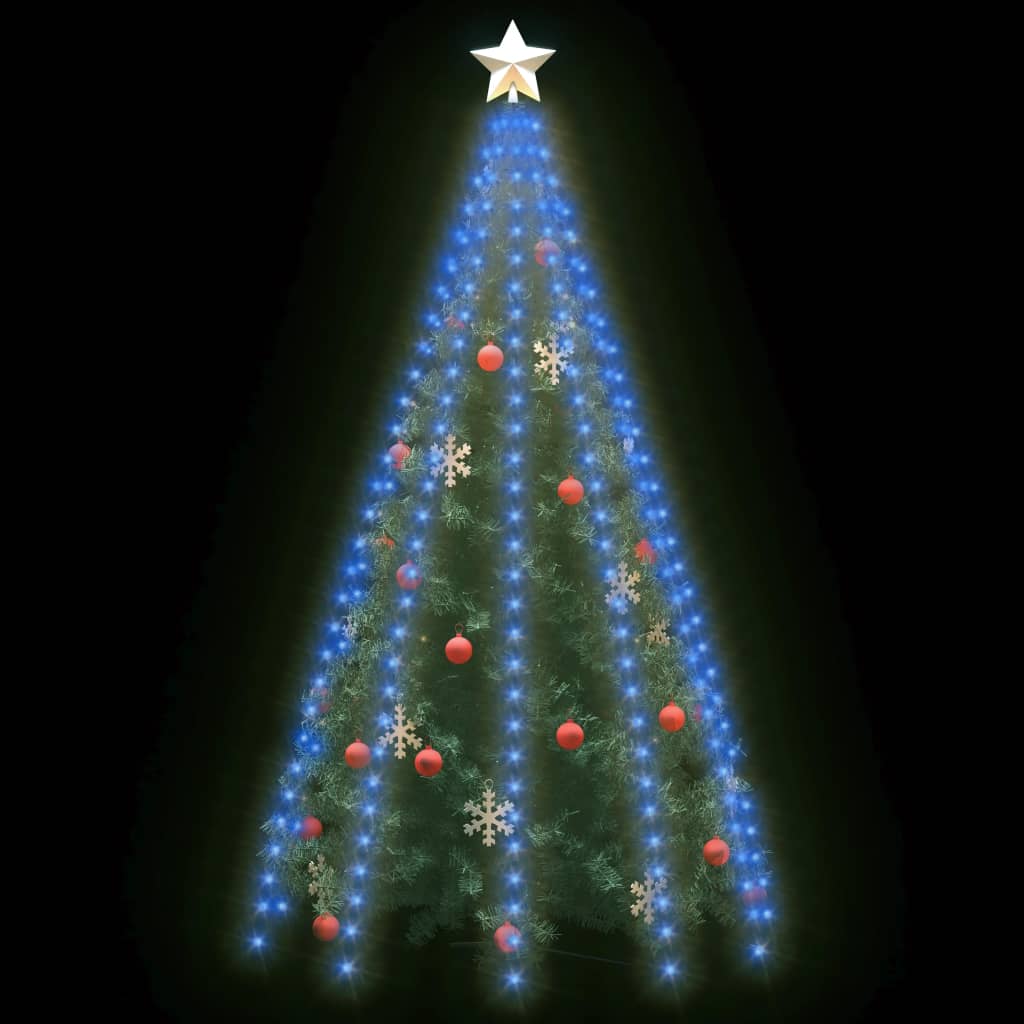 Christmas Tree Net Lights with 250 LEDs Blue 250 cm