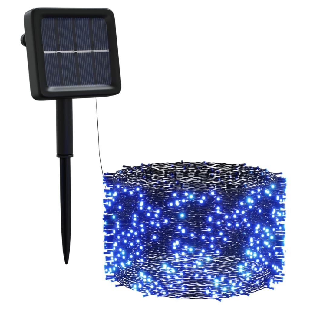Solar Fairy Lights 5 pcs 5x200 LED Blue Indoor Outdoor