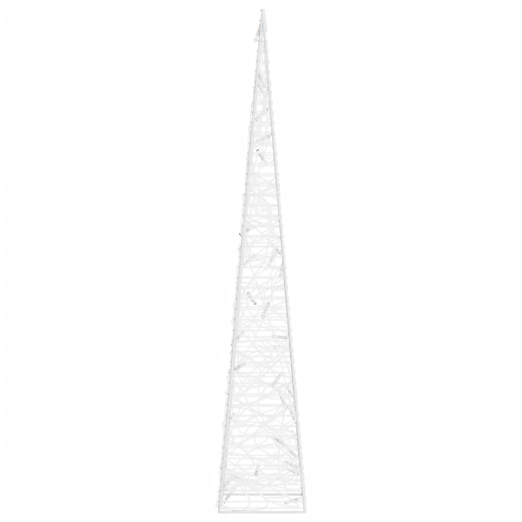 Acrylic Decorative LED Light Cone Cold White 60 cm