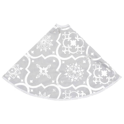 Luxury Christmas Tree Skirt with Sock White 122 cm Fabric