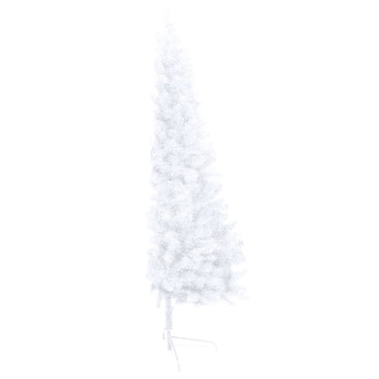 Artificial Half Pre-lit Christmas Tree with Ball Set White 180 cm