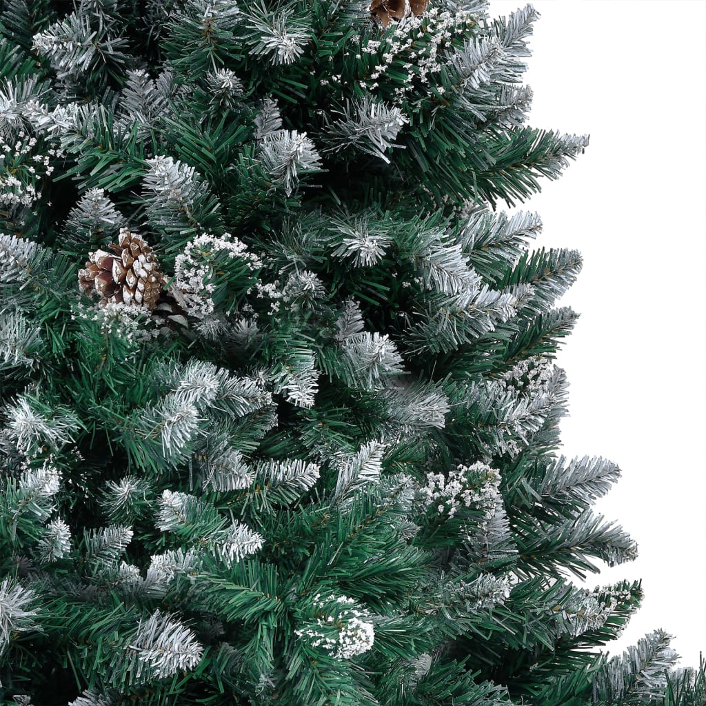 Artificial Pre-lit Christmas Tree with Ball Set&Pinecones 150 cm