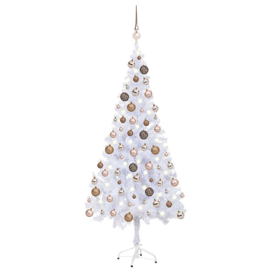 Artificial Pre-lit Christmas Tree with Ball Set 180cm 620 Branches
