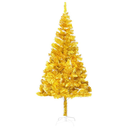 Artificial Pre-lit Christmas Tree with Ball Set Gold 240 cm PET