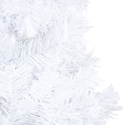 Artificial Pre-lit Christmas Tree with Ball Set White 150 cm PVC