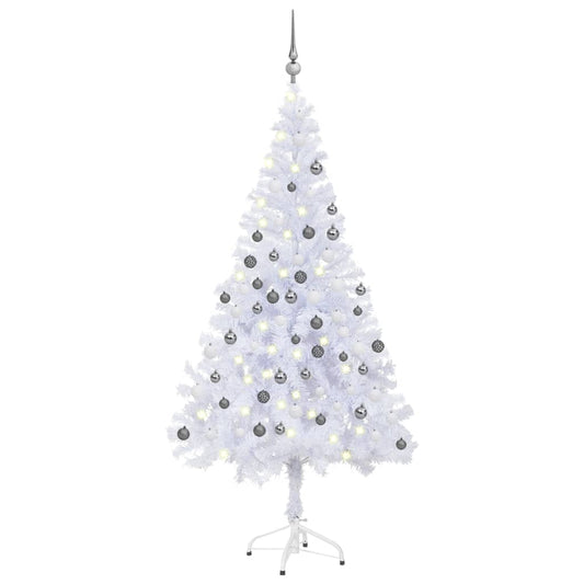 Artificial Pre-lit Christmas Tree with Ball Set 180cm 620 Branches