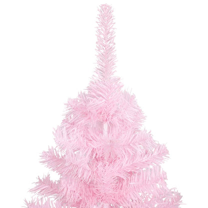 Artificial Pre-lit Christmas Tree with Ball Set Pink 120 cm PVC