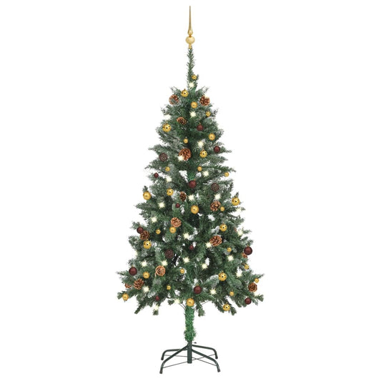 Artificial Pre-lit Christmas Tree with Ball Set 150 cm