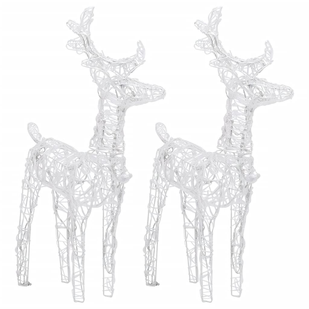 Reindeers & Sleigh Christmas Decoration 320 LEDs Acrylic