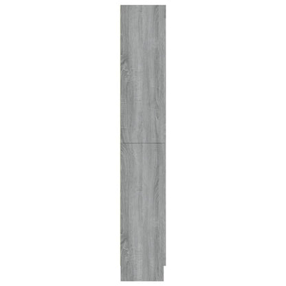 Vitrine Cabinet Grey Sonoma 82.5x30.5x185.5 cm Engineered Wood