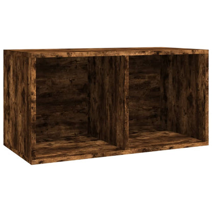 Vinyl Storage Box Smoked Oak 71x34x36 cm Engineered Wood