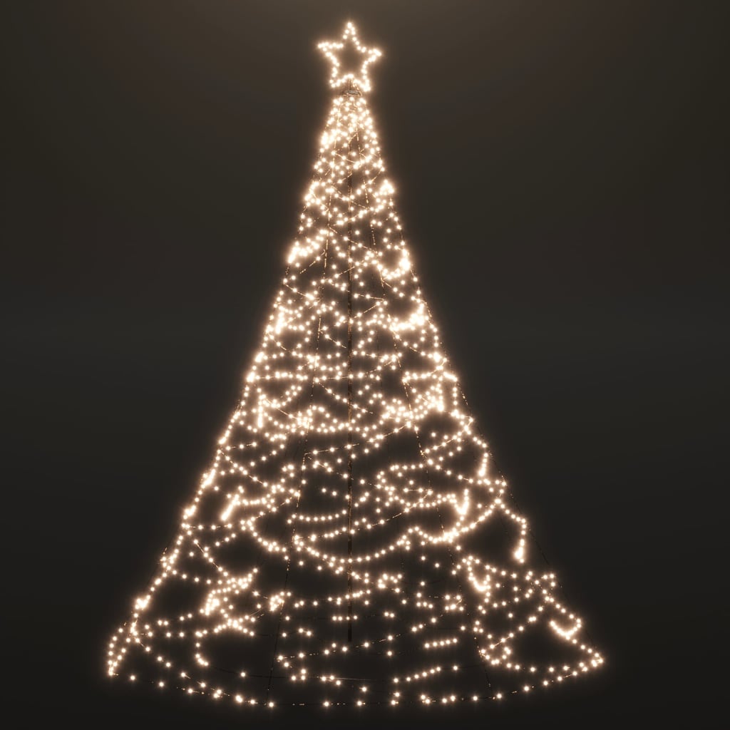 Christmas Tree with Spike Warm White 3000 LEDs 800 cm