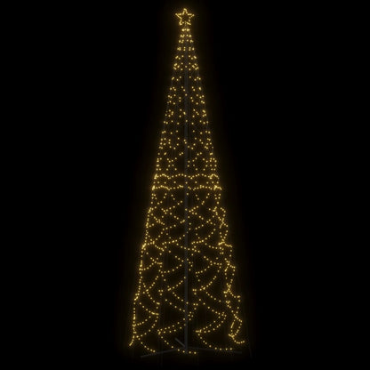Christmas Cone Tree Warm White 732 LEDs 160x500 cm