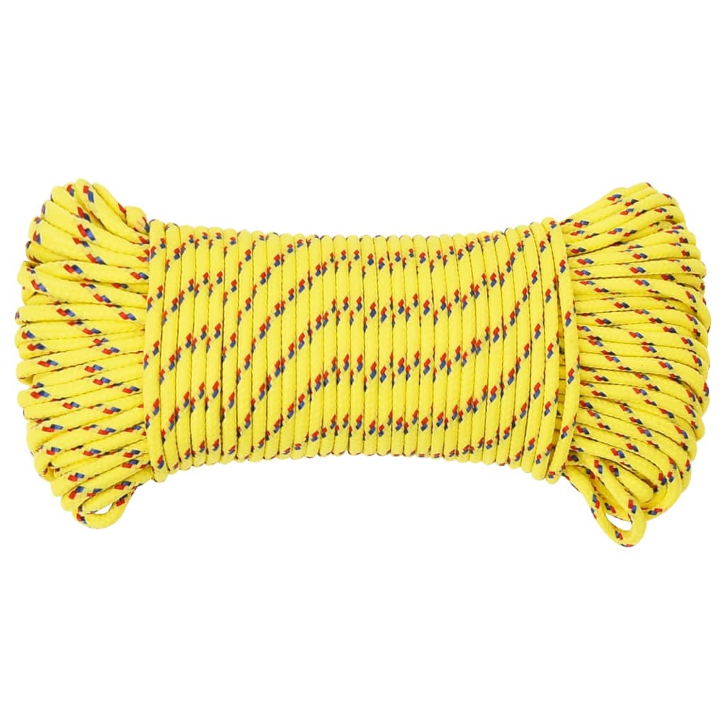 Boat Rope Yellow 3 mm 100 m Polypropylene