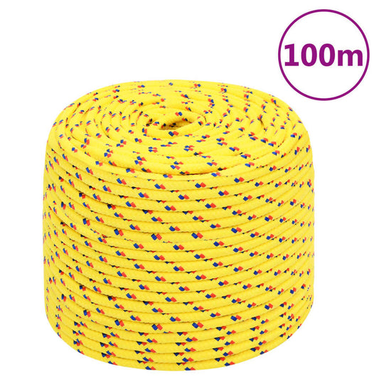 Boat Rope Yellow 8 mm 100 m Polypropylene