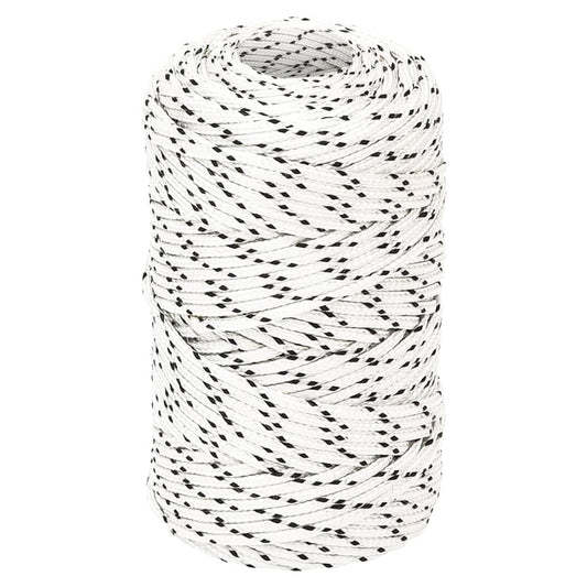 Braided Boat Rope White 2 mmx100 m Polyester