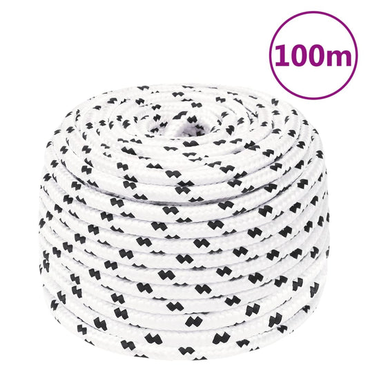 Work Rope White 10 mm 100 m Polyester