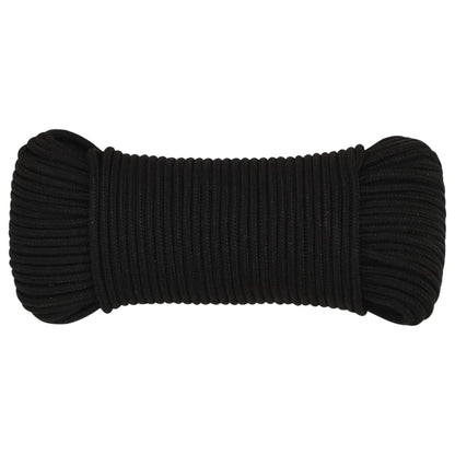 Work Rope Black 3 mm 25 m Polyester
