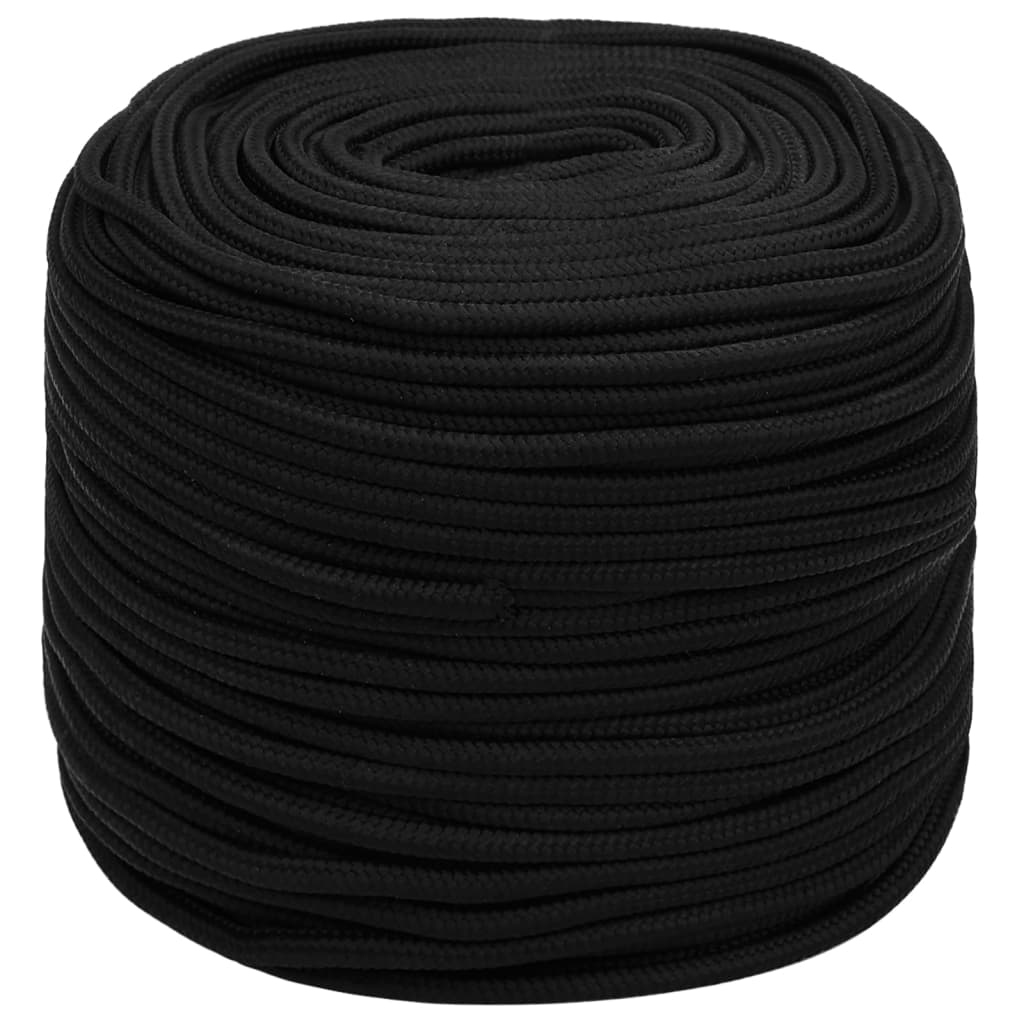 Work Rope Black 10 mm 25 m Polyester