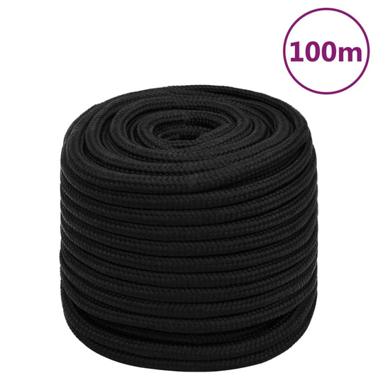Work Rope Black 16 mm 100 m Polyester