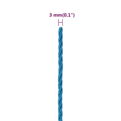 Work Rope Blue 3 mm 50 m Polypropylene