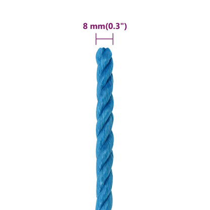 Work Rope Blue 8 mm 25 m Polypropylene