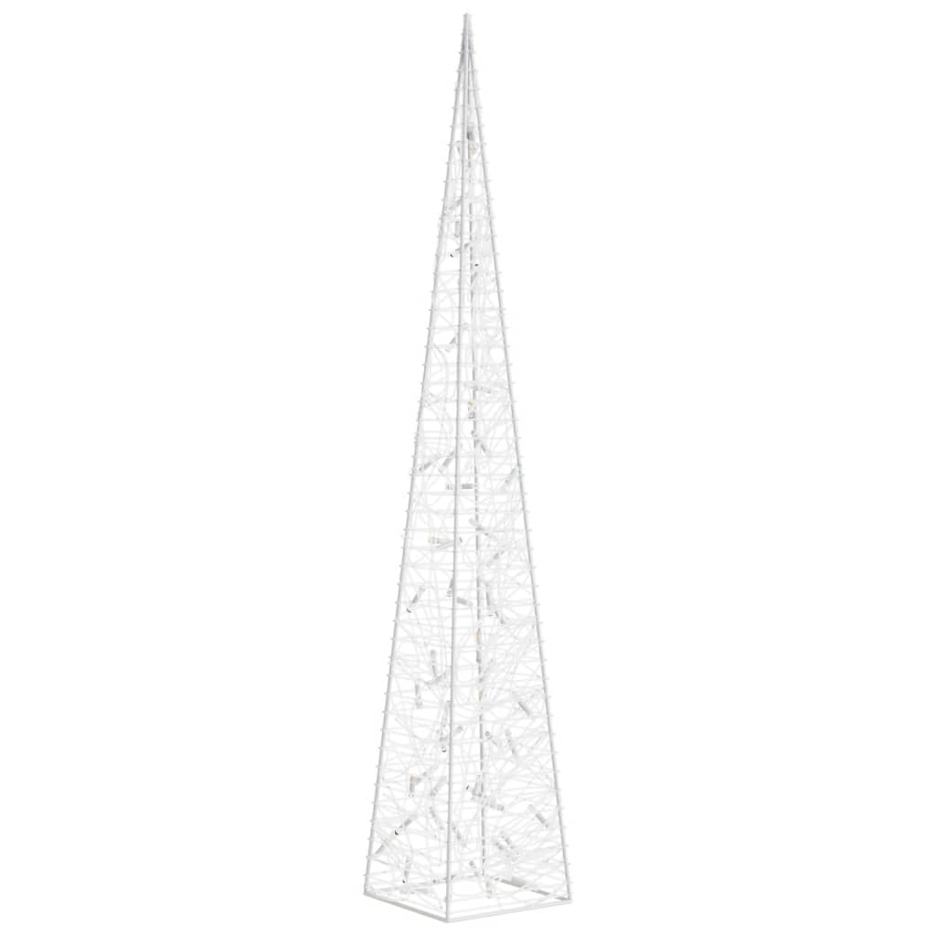 Christmas Light Cone 60 LEDs Warm White 120 cm Acrylic
