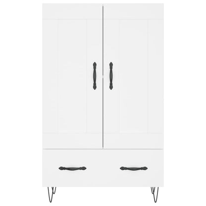 Highboard White 69.5x31x115 cm Engineered Wood