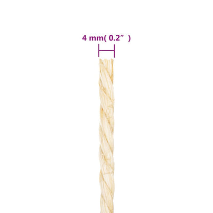 Rope 100% Sisal 4 mm 50 m