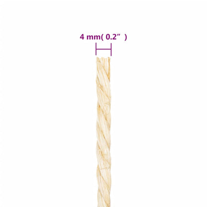 Rope 100% Sisal 4 mm 100 m