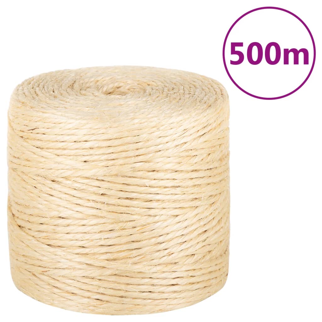 Rope 100% Sisal 4 mm 500 m