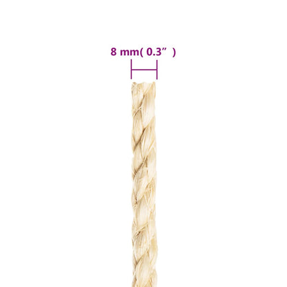 Rope 100% Sisal 8 mm 25 m