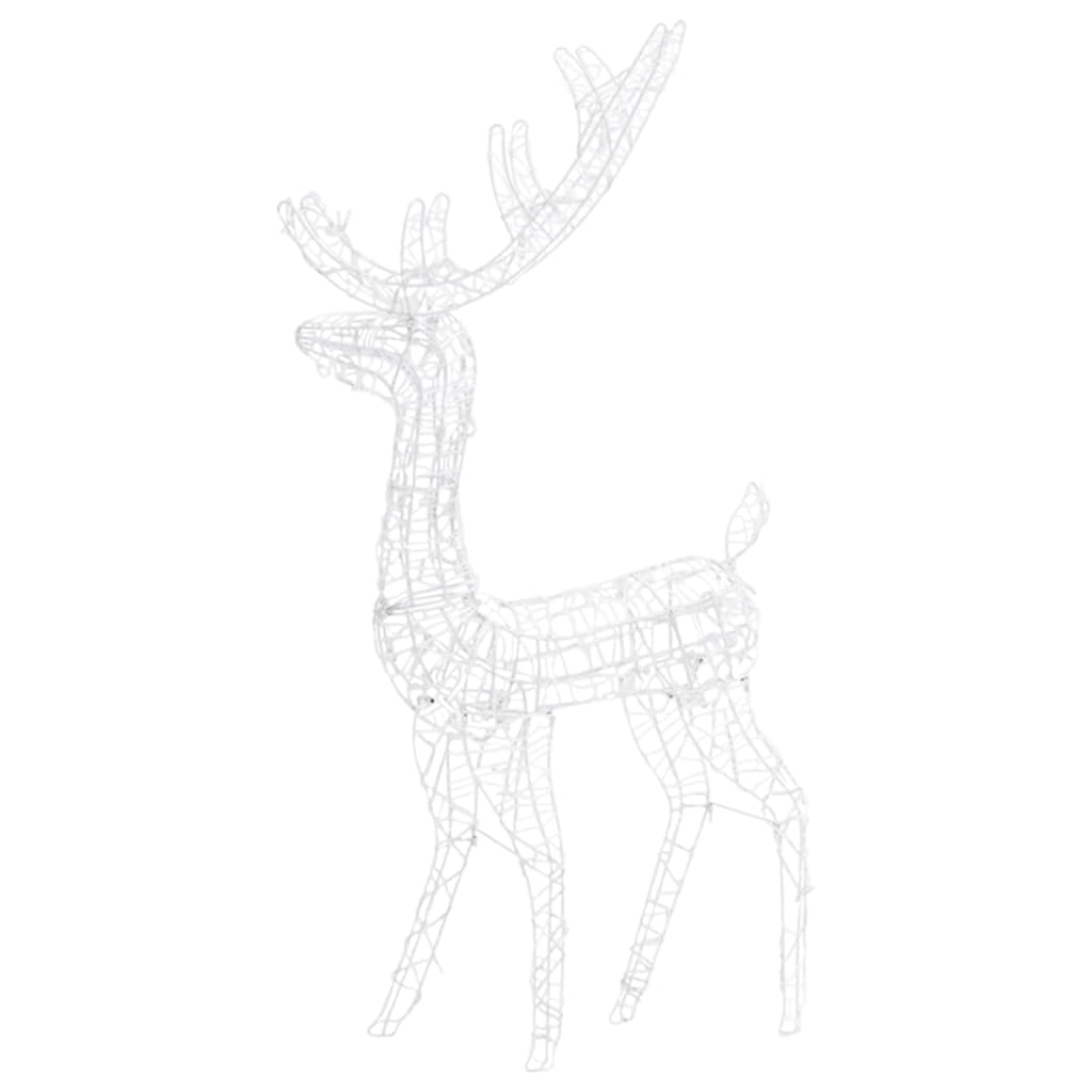 Acrylic Reindeer Christmas Decorations 2 pcs 120cm Multicolour