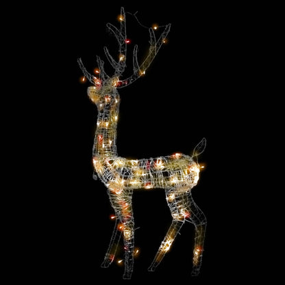Acrylic Reindeer Christmas Decorations 2 pcs 120cm Multicolour