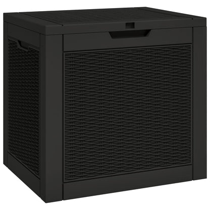 Garden Storage Box Black 55.5x43x53 cm Polypropylene