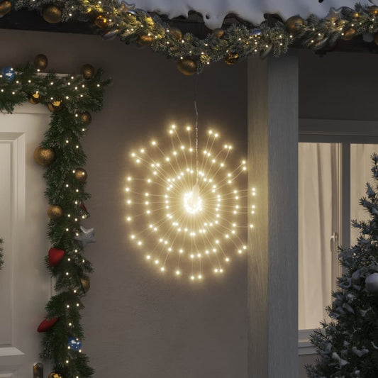 Christmas Starburst Lights 140 LEDs 2 pcs Warm White 17 cm