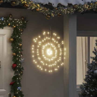 Christmas Starburst Lights 140 LEDs 8 pcs Warm White 17 cm